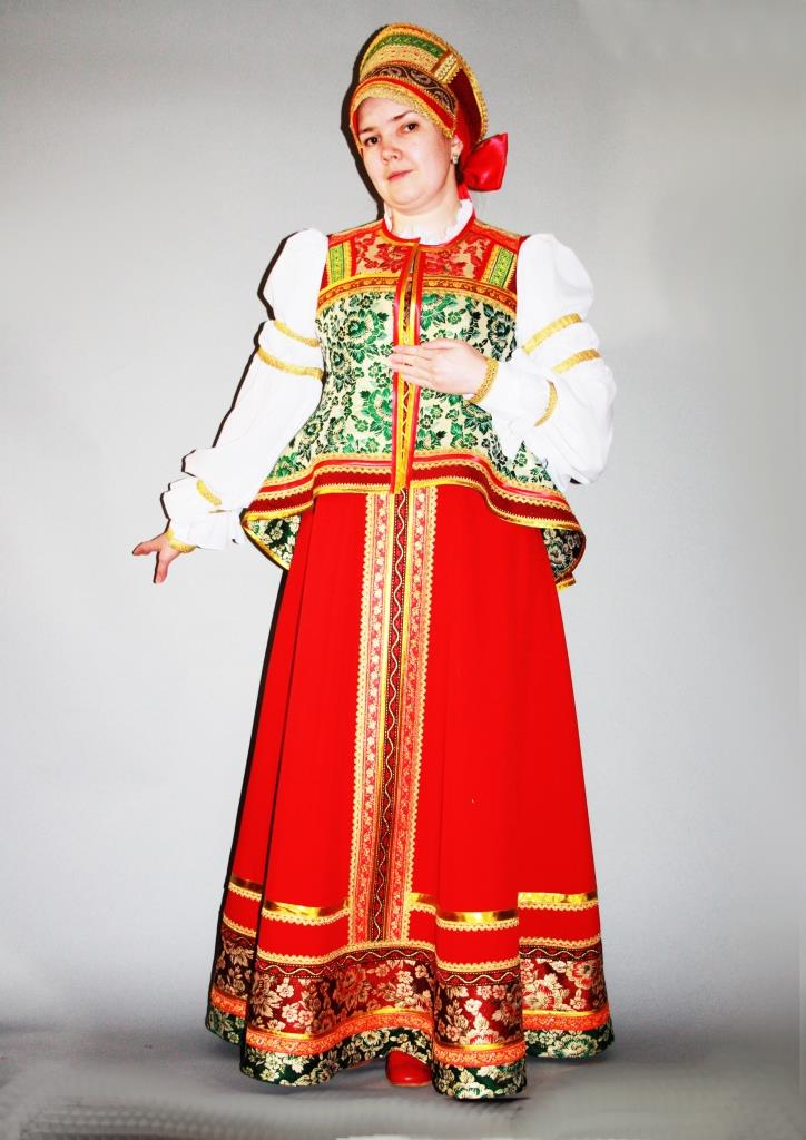 Костюм девичий народный м-2648