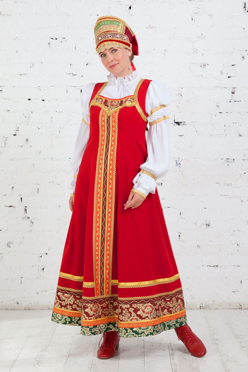 Костюм девичий народный м-2648
